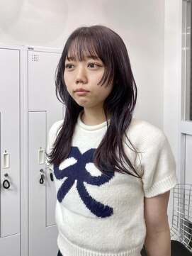 クリアーオブヘアー 一社店(clear OF HAIR) layer cut × lavender color