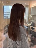 ブリーチなしくすみピンク