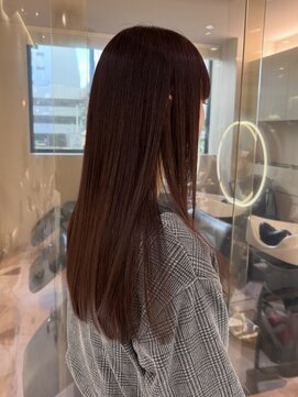 マイル 渋谷(mile) ブリーチなしくすみピンク