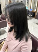 レイヤーカット×暗髪カラー　目白美容室