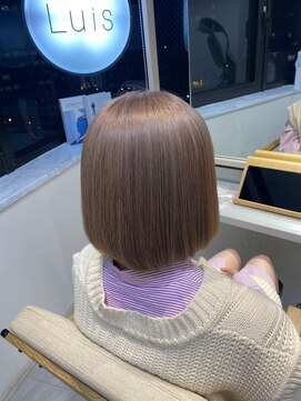 ソワン ドゥ ブレス 今里店(soin de brace) 《加賀詩織》ミルクティーベージュ ボブ