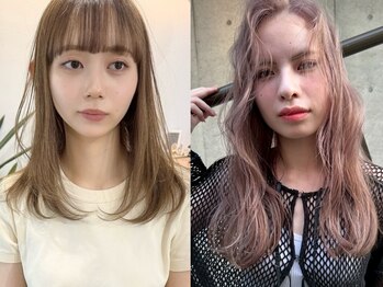 ラニヘアサロン(lani hair salon)の写真/長さ変えずレイヤーでイメチェン/艶感あるハイトーン/髪質改善で艶髪が人気［ケアブリーチ/ダブルカラー］