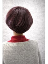 テラ(terra)&nbsp;透明感ラベンダーピンク×コンパクトマッシュショートボブ