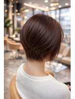 クオリス 上板橋店(QUALIS)&nbsp;◎30代40代小顔シャギー前下がりショートボブ×透明感