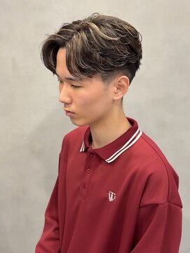 ササ(33) ハイライトニュアンスパーマ