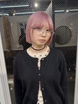 ラニヘアサロン(lani hair salon)&nbsp;ピンクカラー/ケアブリーチ/ボブ/ショートボブ/ハイトーン