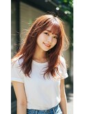 ミディアム髪型20代30代40代丸顔面長レイヤー越谷
