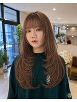 フィガロレーブ(FIGARO×REVE)&nbsp;ハイライトカラーミルクティーベージュケアブリーチダブルカラー
