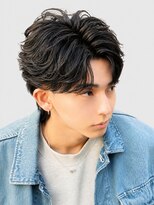 デュー 栄(DEW) 【DEW】フェザーショート/ニュアンスパーマ/センターパート