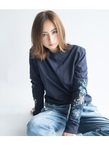 ローラン(ROULAND)&nbsp;カーキベージュ外ハネボブ