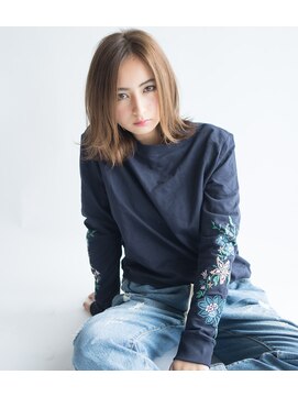 ローラン(ROULAND) カーキベージュ外ハネボブ