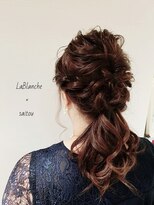 ラ ブランシュ 大宮(La Blanche)&nbsp;大宮/マロンベージュ/Aラインボブ/かき上げ/ニュアンスマッシュ