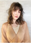 ソフトウルフレイヤーカット_耳かけウェーブパーマ_46901