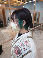 アンジェリカ 難波店(ANGELICA)&nbsp;ANGELICA エメラルドインナー&ショートボブ