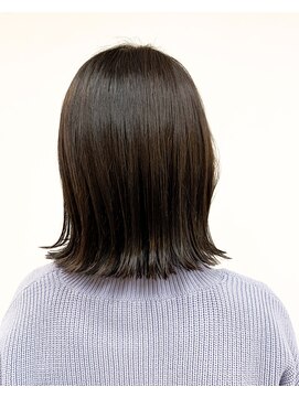 トップヘアー 玉島店(TOP HAIR) 《TOPHAIR 玉島店/ ぴーち》絶妙ワンレン×地毛風アッシュ