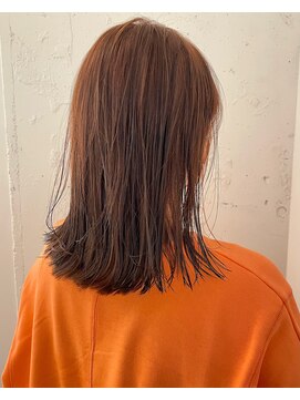 カウチ 板橋本町店(kauti) ぱつっとカットとオレンジベージュ