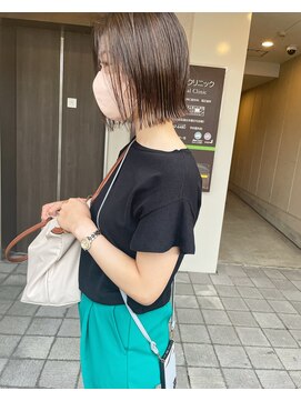 ギフト(GIFT) 【GIFT】ボブショート ベージュカラー ボブ