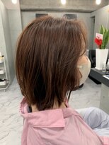 エンディアリング 東銀座(Endearing)&nbsp;斜めバング/グレージュカラー/デザインカラー/眉毛/銀座/東銀座