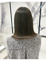 リルーム 伊勢崎店(Re:room) オリーブブラウン×ぱつっとロブ