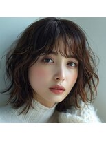 クラッチアートワークス(CLUTCH ART WORKS) くびれ無造作パーマロブ