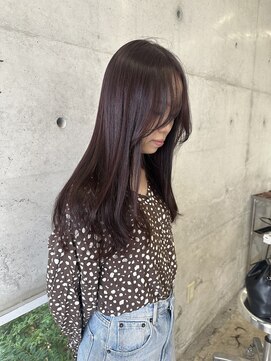 ユイマァル 岡山店(YUIMARL) ワインレッド×レイヤーカット