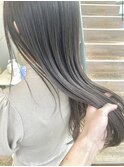 福井　駅前　ブリーチなしダブルカラー　アッシュグレージュ