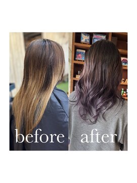 スミカ(sumica) #グラデーション #ラベンダー #裾カラー