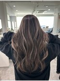 ハイライトバレイヤージュダブルカラーケアブリーチ20代30代