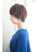 ミニウルフホワイトグレージュデジタルパーマチェリーブラウン12