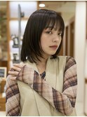 大人ショートボブ/20代30代40代/岡野亘希