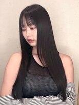 ニーフ 恵比寿(neaf)&nbsp;くびれヘアアプリコットオレンジハイライトカラー