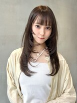 ニコ トウキョウ 渋谷(nico TOKYO)&nbsp;ミディアムレイヤーカット顔周りレイヤーハッシュカット透明感