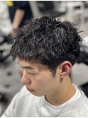 ツイスパ/メンズショートパーマ/スパイキーショート