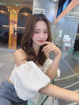 ロンド マーレ 天神大名店(Lond mare) 黒髪/オリーブグレー/小顔/ココアベージュ/レイヤーカット