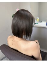 ミミー(mimiiy)&nbsp;ブラウンカラー×切りっぱなしボブ