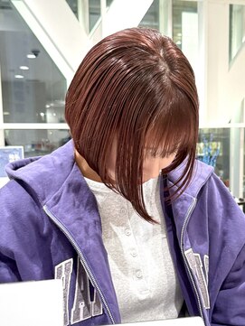 ヘアーアンドメイク ニューヨークニューヨーク 姫路店(Hair&Make NYNY) ボブ/レッドブラウン