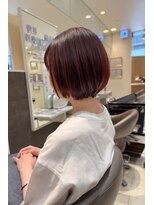 クラメール 黒崎コムシティ店(Kraemer)&nbsp;広がりを抑える「グラデーション ボブ×ボルドーブラン」