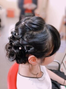 ヘナ ヘアサロン 花々 ヘアセット