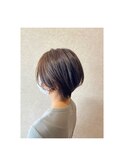くびれショート/ボブショート/前髪なしショート