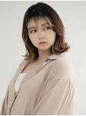 小顔ヘア◎コンパクト外ハネミディアム