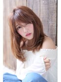 BERRY/耳かけ_毛先パーマ_イメチェン_フォギーベージュ_夏