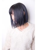 【st. 大森】ブルーブラック × 切りっぱなしボブ♪♪
