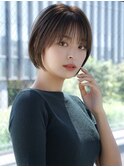 前髪あり大人ショートボブ20代30代40代【AIN.表参道】川原大地
