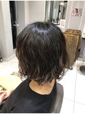 パーマでつくるこなれボブ