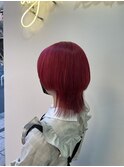 ビビットピンクカラー ウルフカットスタイル！北千住