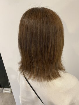 アールヘアー(ar hair) 【村松一輝】王道ベージュ×切りっぱなしロブ
