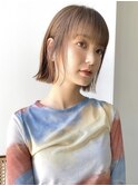 【December】ブリーチ無し透明感ミルキーグレージュ×髪質改善