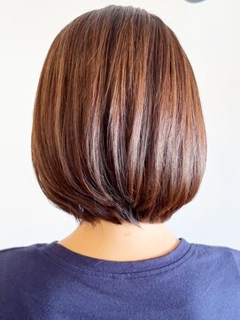 レポヘアー(Repos hair) 20代30代40代大人可愛いハイライトココアブラウン艶感ショート