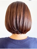 20代30代40代大人可愛いハイライトココアブラウン艶感ショート