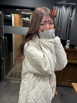 ボアップ 京橋店(boappu) #ブラウンカラー#透明感カラー#ブリーチカラー#ロングヘア